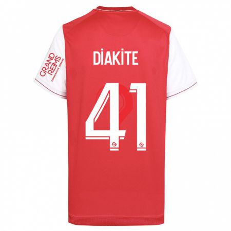 Kandiny Kinderen Ibrahim Diakité #41 Rood Thuisshirt Thuistenue 2023/24 T-Shirt België