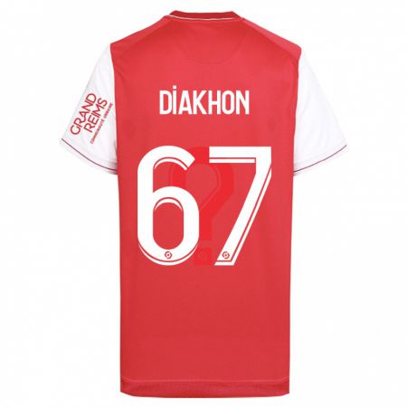 Kandiny Kinderen Mamadou Diakhon #67 Rood Thuisshirt Thuistenue 2023/24 T-Shirt België