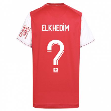 Kandiny Bambino Maglia Abdenoor Elkhedim #0 Rosso Kit Gara Home 2023/24 Maglietta