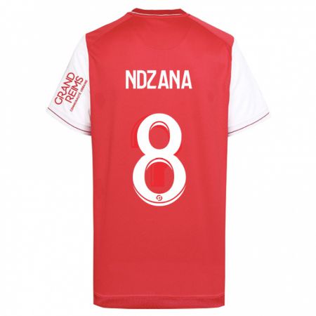 Kandiny Bambino Maglia Colette Ndzana Fegue #8 Rosso Kit Gara Home 2023/24 Maglietta