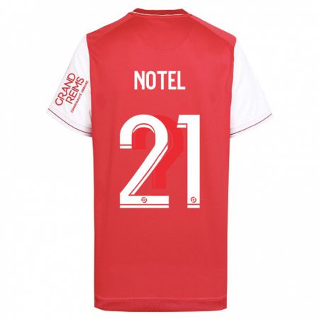 Kandiny Kinderen Lea Notel #21 Rood Thuisshirt Thuistenue 2023/24 T-Shirt België