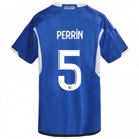 Kandiny Kinder Lucas Perrin #5 Blau Heimtrikot Trikot 2023/24 T-Shirt Österreich