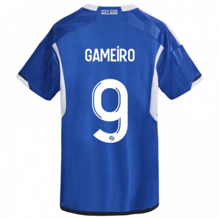 Kandiny Kinder Kévin Gameiro #9 Blau Heimtrikot Trikot 2023/24 T-Shirt Österreich