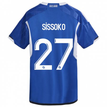 Kandiny Bambino Maglia Ibrahima Sissoko #27 Blu Kit Gara Home 2023/24 Maglietta