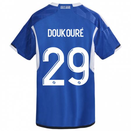 Kandiny Kinder Ismaël Doukouré #29 Blau Heimtrikot Trikot 2023/24 T-Shirt Österreich