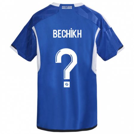 Kandiny Kinder Mohamed Bechikh #0 Blau Heimtrikot Trikot 2023/24 T-Shirt Österreich