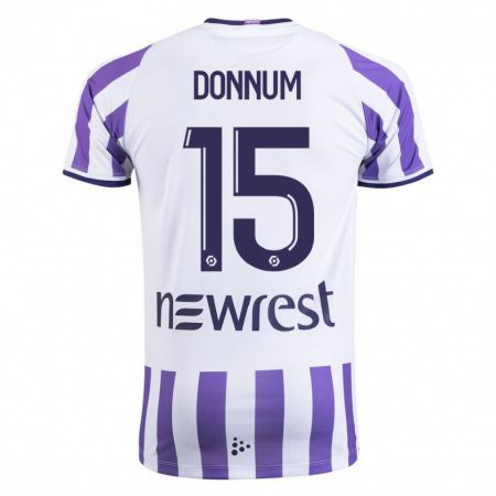 Kandiny Niño Camiseta Aron Dønnum #15 Blanco 1ª Equipación 2023/24 La Camisa