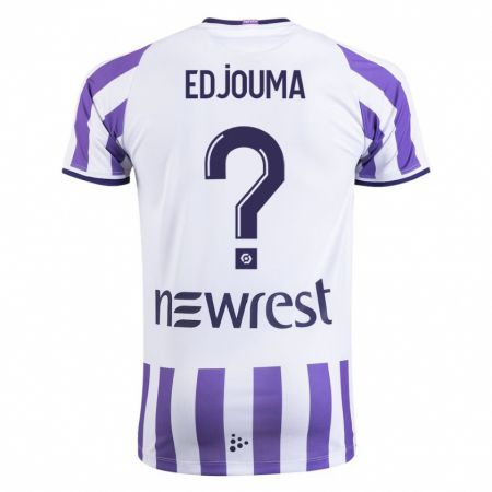 Kandiny Niño Camiseta Noah Edjouma #0 Blanco 1ª Equipación 2023/24 La Camisa