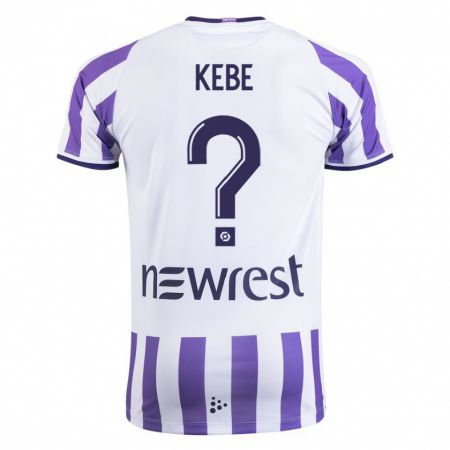 Kandiny Niño Camiseta Mamadou Kébé #0 Blanco 1ª Equipación 2023/24 La Camisa