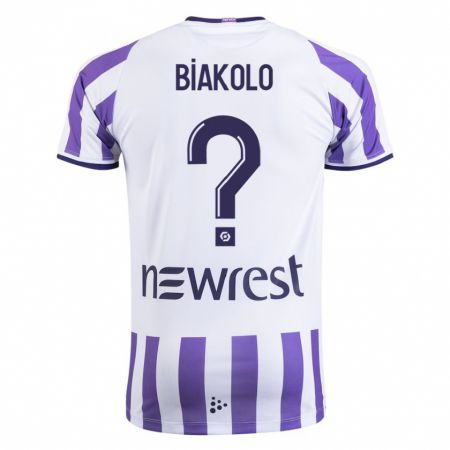 Kandiny Niño Camiseta Tony Biakolo #0 Blanco 1ª Equipación 2023/24 La Camisa