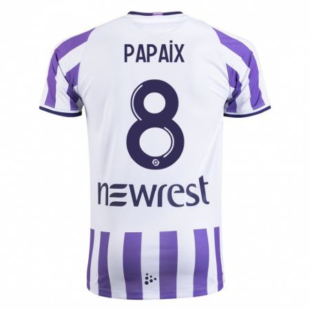 Kandiny Bambino Maglia Pauline Papaix #8 Bianco Kit Gara Home 2023/24 Maglietta