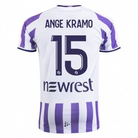 Kandiny Niño Camiseta Marie Ange Kramo #15 Blanco 1ª Equipación 2023/24 La Camisa