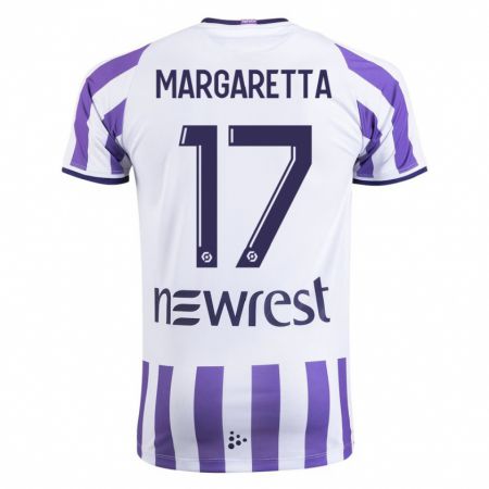 Kandiny Niño Camiseta Jessica Margaretta #17 Blanco 1ª Equipación 2023/24 La Camisa