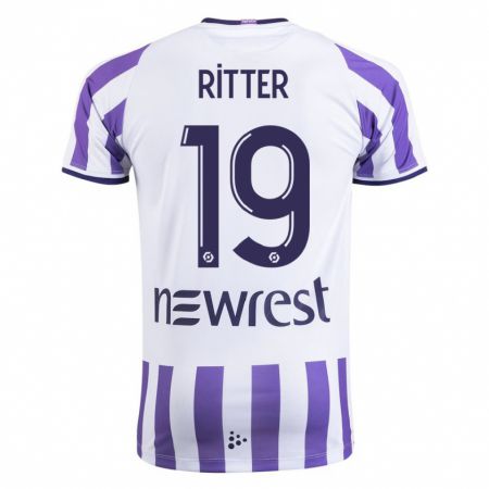 Kandiny Niño Camiseta Morgane Ritter #19 Blanco 1ª Equipación 2023/24 La Camisa