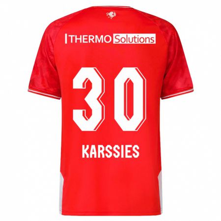 Kandiny Kinder Sam Karssies #30 Rot Heimtrikot Trikot 2023/24 T-Shirt Österreich