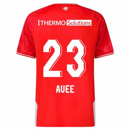 Kandiny Kinderen Marit Auée #23 Rood Thuisshirt Thuistenue 2023/24 T-Shirt België