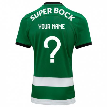 Kandiny Bambino Maglia Il Tuo Nome #0 Verde Kit Gara Home 2023/24 Maglietta