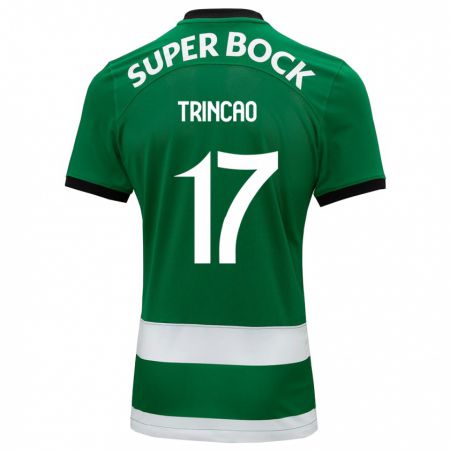 Kandiny Bambino Maglia Trincão #17 Verde Kit Gara Home 2023/24 Maglietta