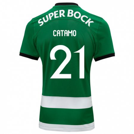 Kandiny Bambino Maglia Geny Catamo #21 Verde Kit Gara Home 2023/24 Maglietta