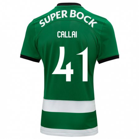 Kandiny Bambino Maglia Diego Callai #41 Verde Kit Gara Home 2023/24 Maglietta