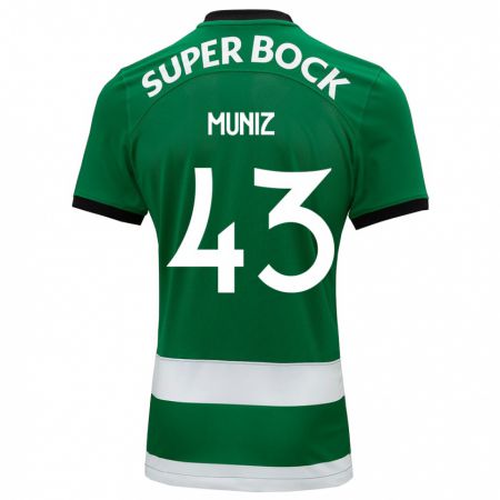 Kandiny Niño Camiseta João Muniz #43 Verde 1ª Equipación 2023/24 La Camisa