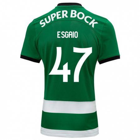 Kandiny Bambino Maglia Ricardo Esgaio #47 Verde Kit Gara Home 2023/24 Maglietta