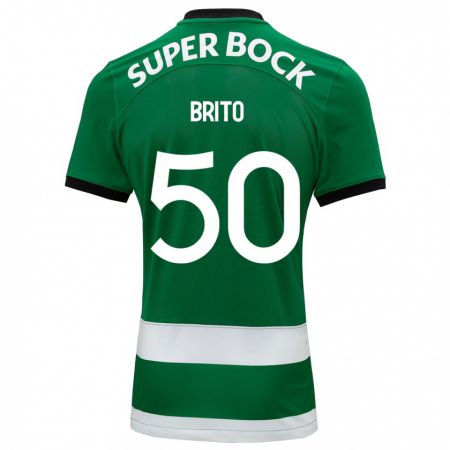 Kandiny Bambino Maglia Alexandre Brito #50 Verde Kit Gara Home 2023/24 Maglietta