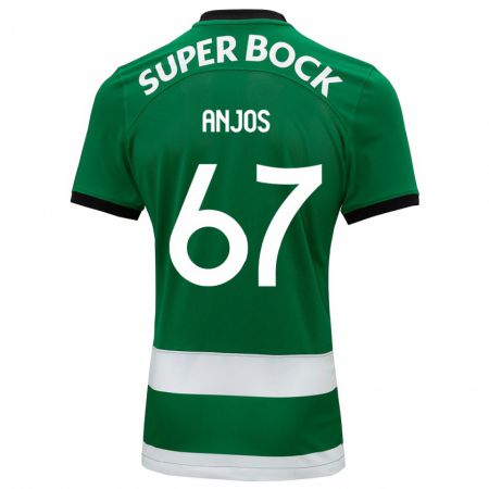 Kandiny Niño Camiseta Lucas Anjos #67 Verde 1ª Equipación 2023/24 La Camisa