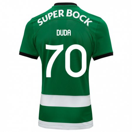 Kandiny Bambino Maglia Dudá #70 Verde Kit Gara Home 2023/24 Maglietta