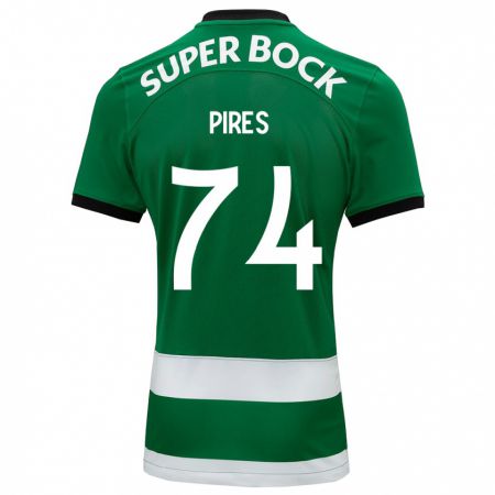 Kandiny Niño Camiseta Guilherme Pires #74 Verde 1ª Equipación 2023/24 La Camisa