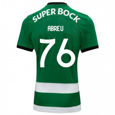 Kandiny Niño Camiseta Diogo Abreu #76 Verde 1ª Equipación 2023/24 La Camisa