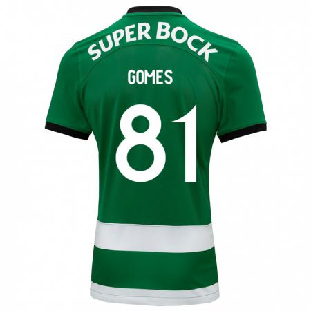 Kandiny Bambino Maglia Salvador Gomes #81 Verde Kit Gara Home 2023/24 Maglietta