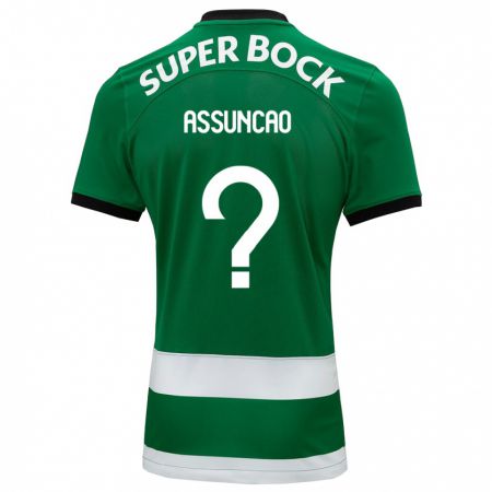 Kandiny Bambino Maglia João Assunção #0 Verde Kit Gara Home 2023/24 Maglietta