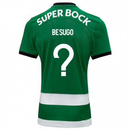 Kandiny Bambino Maglia Rafael Besugo #0 Verde Kit Gara Home 2023/24 Maglietta