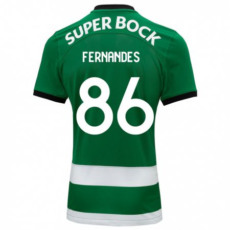 Kandiny Niño Camiseta Emanuel Fernandes #86 Verde 1ª Equipación 2023/24 La Camisa