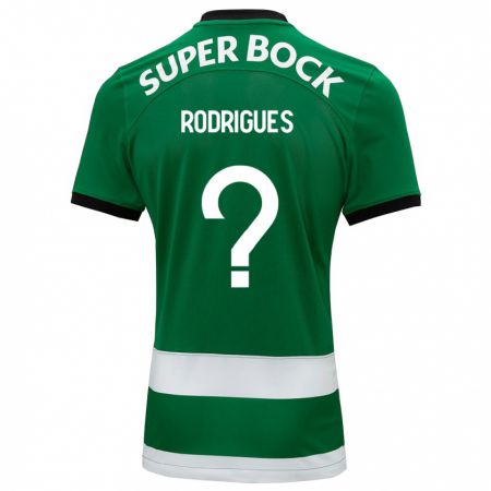 Kandiny Bambino Maglia João Rodrigues #0 Verde Kit Gara Home 2023/24 Maglietta