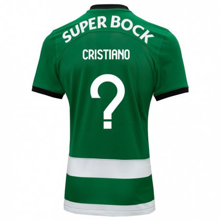 Kandiny Bambino Maglia José Cristiano #0 Verde Kit Gara Home 2023/24 Maglietta