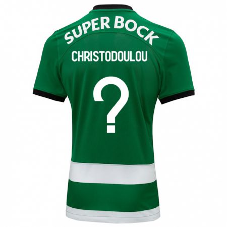 Kandiny Bambino Maglia Argyris Christodoulou #0 Verde Kit Gara Home 2023/24 Maglietta