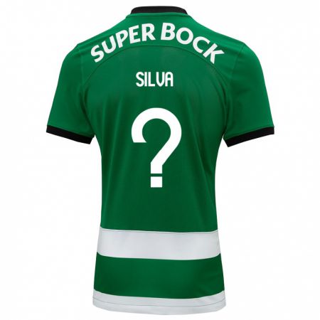 Kandiny Bambino Maglia Gabriel Silva #0 Verde Kit Gara Home 2023/24 Maglietta