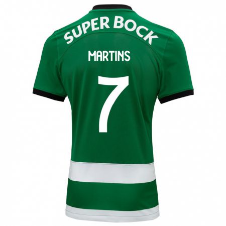 Kandiny Bambino Maglia Joana David Carromeu Martins #7 Verde Kit Gara Home 2023/24 Maglietta