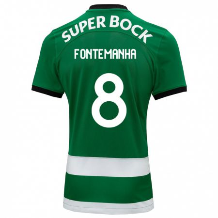 Kandiny Bambino Maglia Rita Fontemanha #8 Verde Kit Gara Home 2023/24 Maglietta