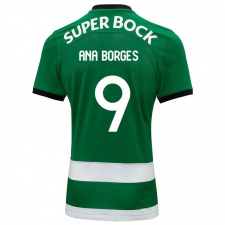 Kandiny Bambino Maglia Ana Catarina Marques Borges #9 Verde Kit Gara Home 2023/24 Maglietta