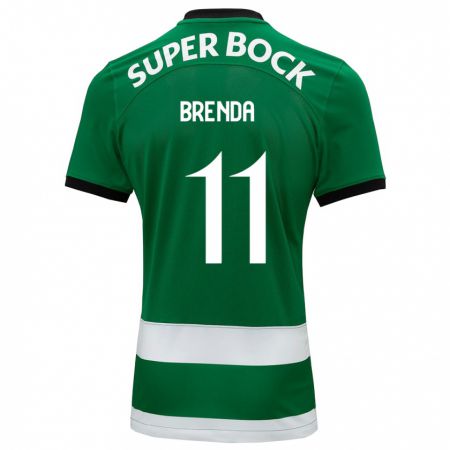 Kandiny Bambino Maglia Brenda Pérez Soler #11 Verde Kit Gara Home 2023/24 Maglietta