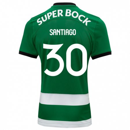 Kandiny Niño Camiseta Carolina Santiago #30 Verde 1ª Equipación 2023/24 La Camisa