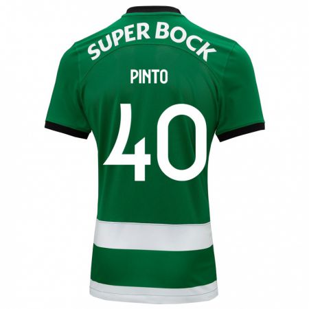 Kandiny Bambino Maglia Rita Pinto De Almeida #40 Verde Kit Gara Home 2023/24 Maglietta