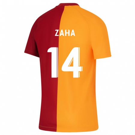 Kandiny Kinderen Wilfried Zaha #14 Oranje Thuisshirt Thuistenue 2023/24 T-Shirt België