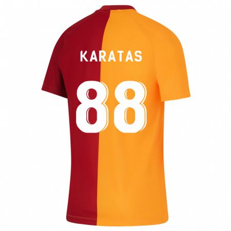 Kandiny Kinderen Kazımcan Karataş #88 Oranje Thuisshirt Thuistenue 2023/24 T-Shirt België