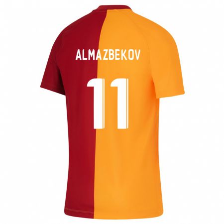 Kandiny Niño Camiseta Beknaz Almazbekov #11 Naranja 1ª Equipación 2023/24 La Camisa