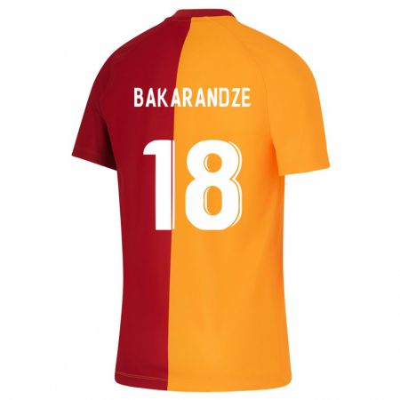 Kandiny Niño Camiseta Kristina Bakarandze #18 Naranja 1ª Equipación 2023/24 La Camisa