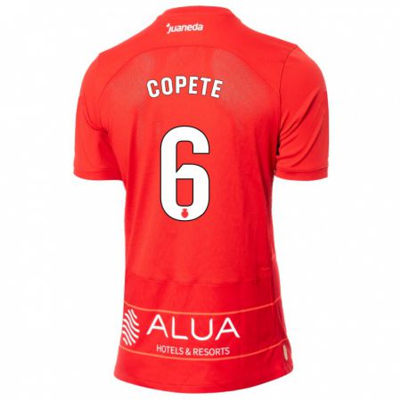 Kandiny Bambino Maglia José Copete #6 Rosso Kit Gara Home 2023/24 Maglietta